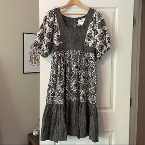 Anthropologie Ruffle Midi Dress